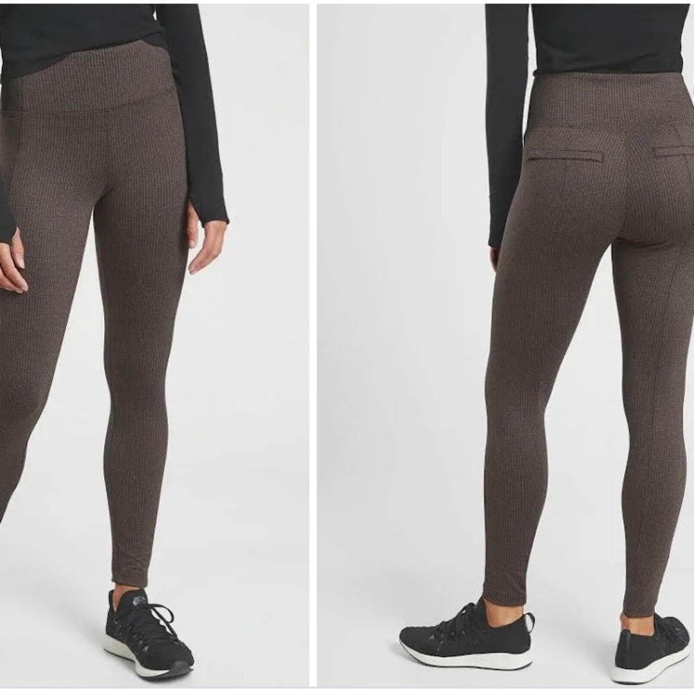 Athleta brand houndstooth tights size S